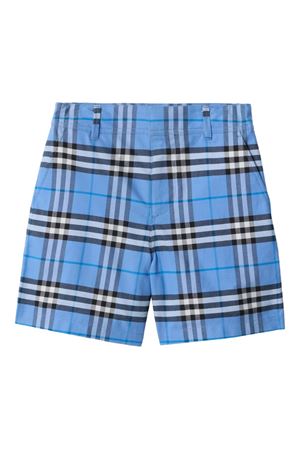 blue cotton shorts BURBERRY KIDS | 8117928C4258